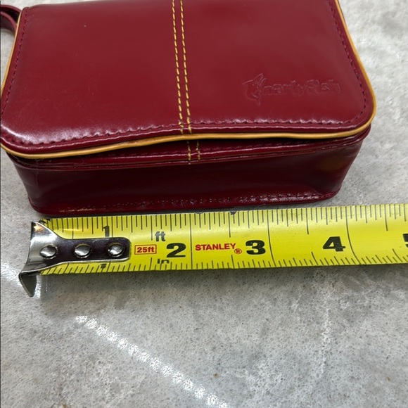 Vintage Tiny Red Wristlet case purse by Gnarley Fish - Picture 8 of 9